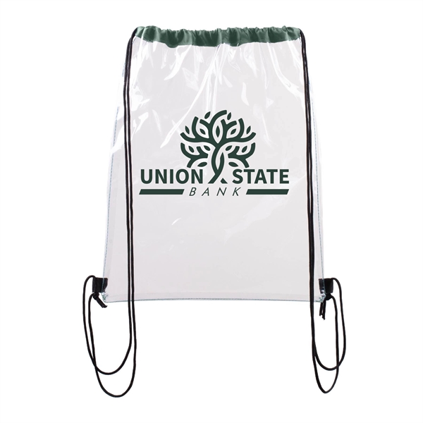 Large Clear Waterproof Stadium Drawstring Backpack... from ASI 39820 Opusline (Benmex)