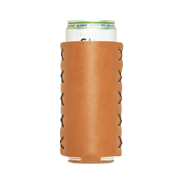 Genuine Leather Slim Can Holder, also known as a sleeve or... from ASI 75126 Oowee Products / OOWEE PRODUCTS