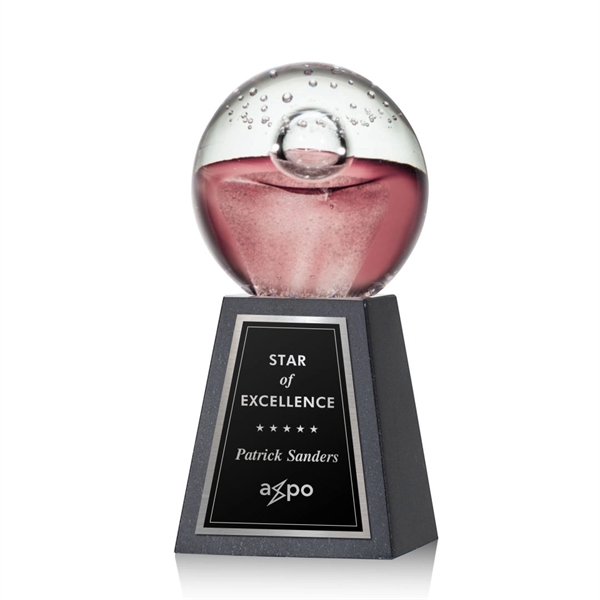 Hand blown work of art round award with a complimenting tall... from ASI 84592 St Regis Group / St Regis