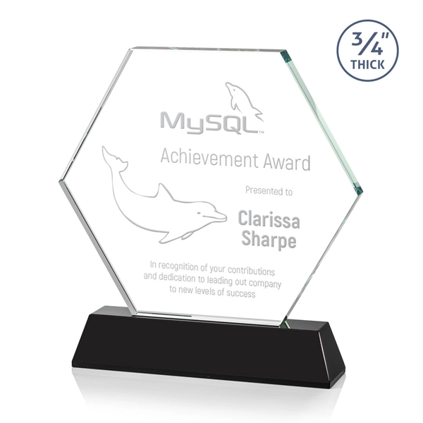 The Ralston Optical Crystal Award on a tall tapered optical base... from ASI 84592 St Regis Group / St Regis