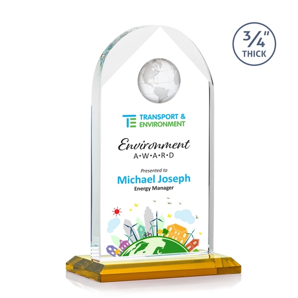 Blake Globe VividPrint™ Award - Amber... from ASI 84592 St Regis Group / St Regis