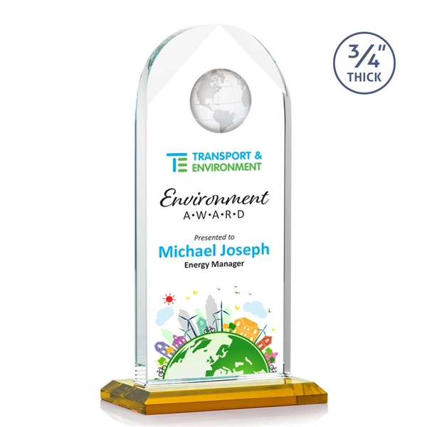 Blake Globe VividPrint™ Award - Amber... from ASI 84592 St Regis Group / St Regis