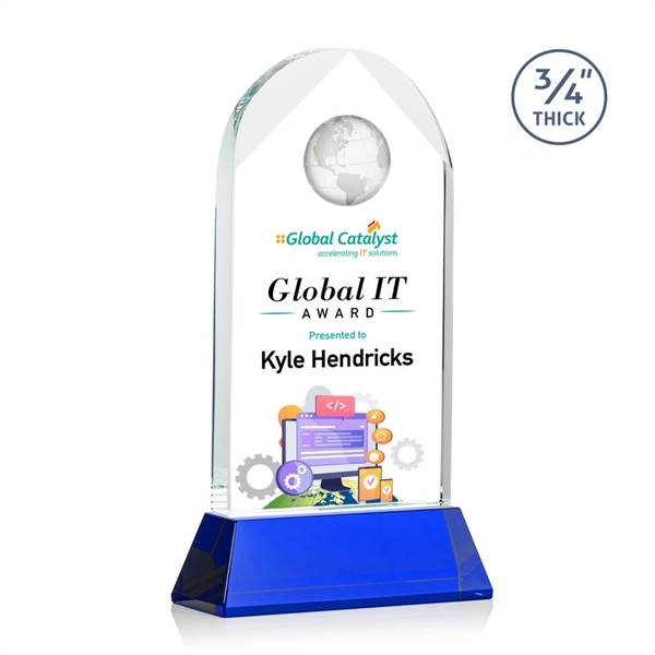 Blake Globe on Newhaven VividPrint™ Award - Blue... from ASI 84592 St Regis Group / St Regis