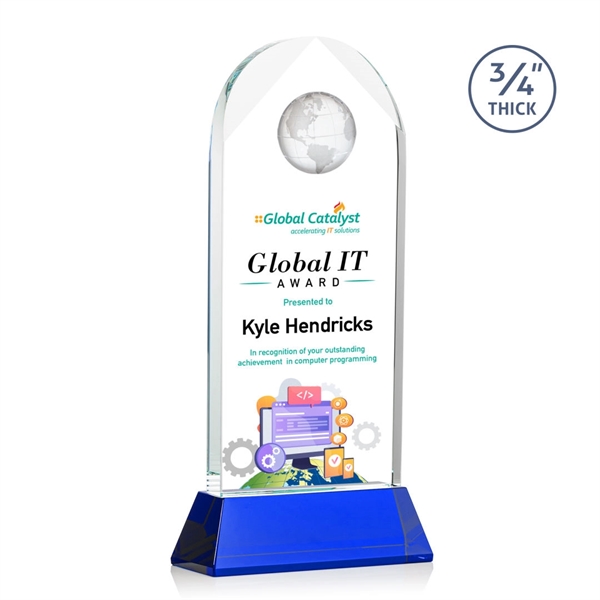 Blake Globe on Newhaven VividPrint™ Award - Blue... from ASI 84592 St Regis Group / St Regis