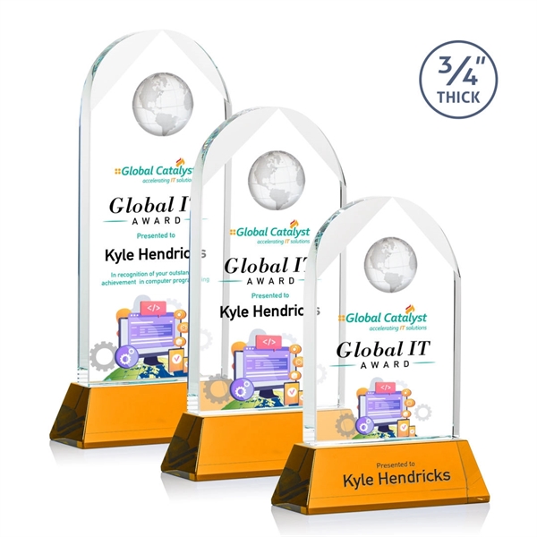 Blake Globe on Newhaven VividPrint™ Award - Amber... from ASI 84592 St Regis Group / St Regis