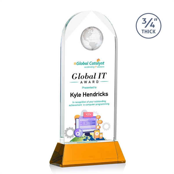 Blake Globe on Newhaven VividPrint™ Award - Amber... from ASI 84592 St Regis Group / St Regis