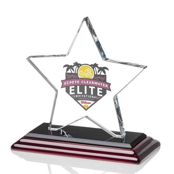 Sudbury VividPrint™ Star Award features a beautifully beveled 1/2" thick Starfire... from ASI 84592 St Regis Group / St Regis
