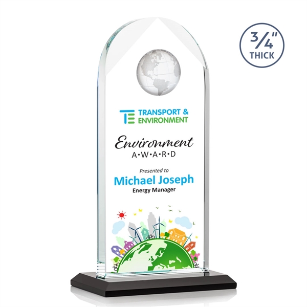 Blake Globe VividPrint™ Award - Black... from ASI 84592 St Regis Group / St Regis