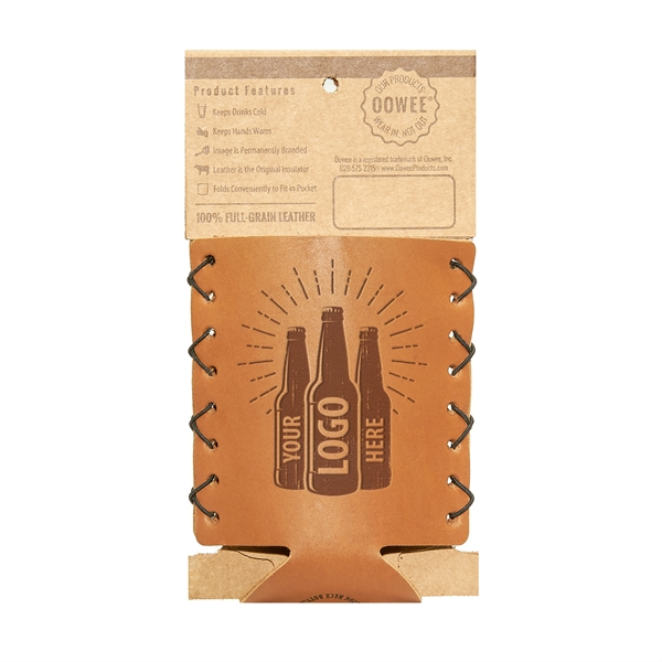 100% genuine leather holder for long-neck glass bottles. Made to securely... from ASI 75126 Oowee Products