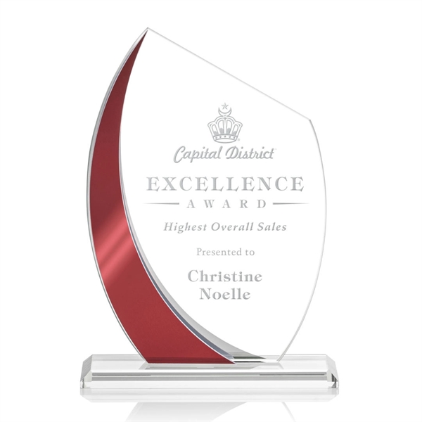 The Wadebridge Starfire Crystal Award features an elegant Red Metallic accent... from ASI 84592 St Regis Group / St Regis