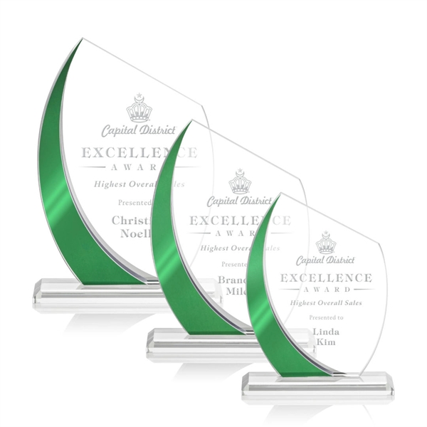 The Wadebridge Starfire Crystal Award features an elegant Green Metallic accent... from ASI 84592 St Regis Group / St Regis