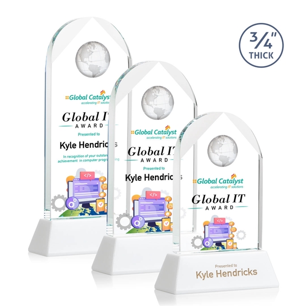 Blake Globe on Newhaven VividPrint™ Award - White... from ASI 84592 St Regis Group / St Regis