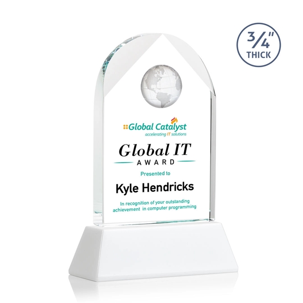 Blake Globe on Newhaven VividPrint™ Award - White... from ASI 84592 St Regis Group / St Regis