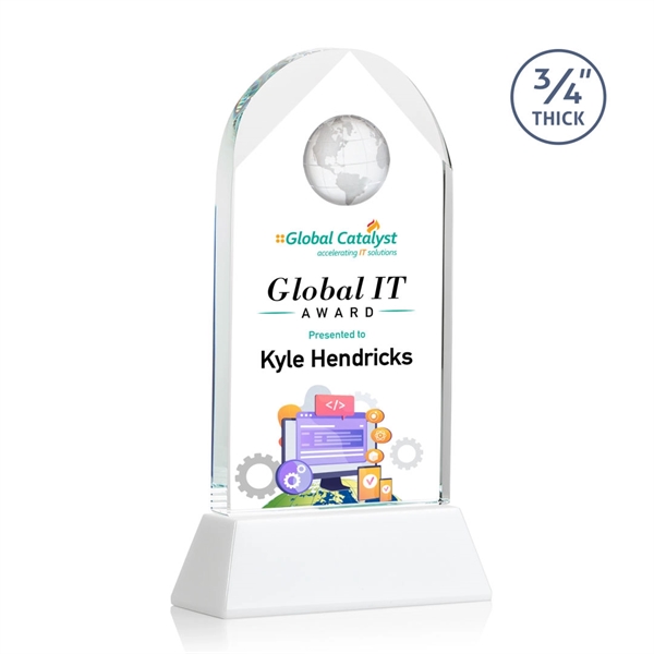 Blake Globe on Newhaven VividPrint™ Award - White... from ASI 84592 St Regis Group / St Regis