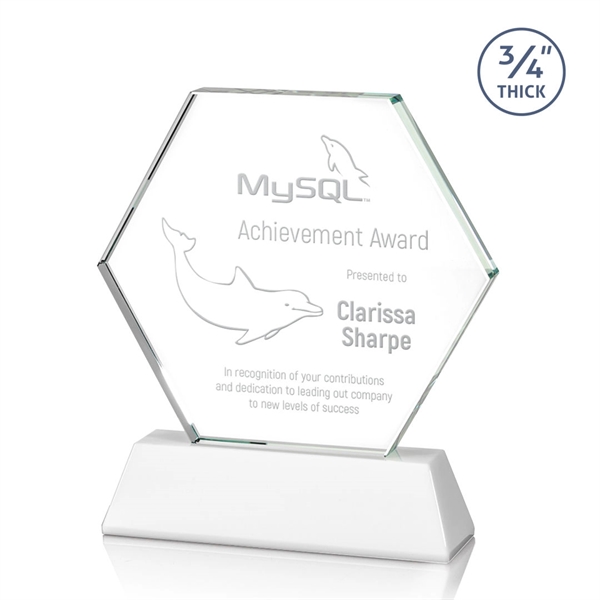 The Ralston Optical Crystal Award on a tall tapered optical base... from ASI 84592 St Regis Group / St Regis