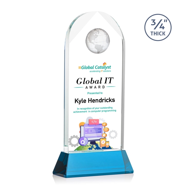 Blake Globe on Newhaven VividPrint™ Award - Sky Blue... from ASI 84592 St Regis Group / St Regis