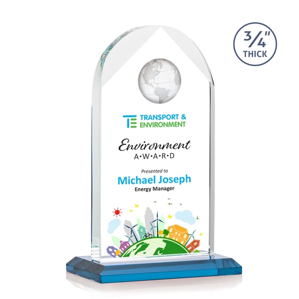 Blake Globe VividPrint™ Award - Sky Blue... from ASI 84592 St Regis Group / St Regis