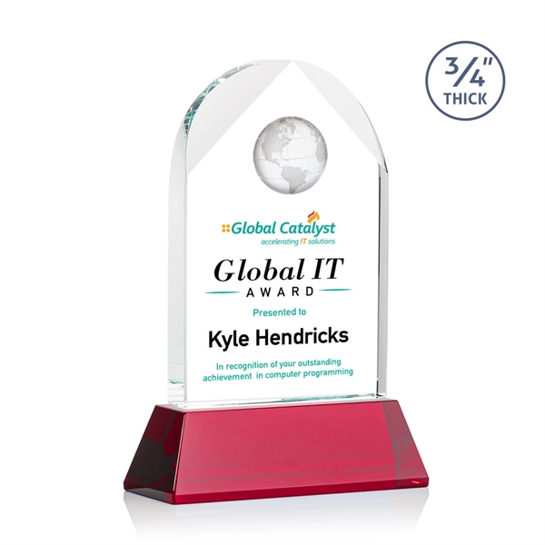 Blake Globe on Newhaven VividPrint™ Award - Red... from ASI 84592 St Regis Group / St Regis
