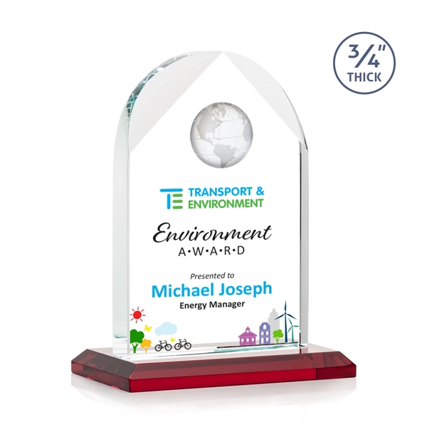 Blake Globe VividPrint™ Award - Red... from ASI 84592 St Regis Group / St Regis