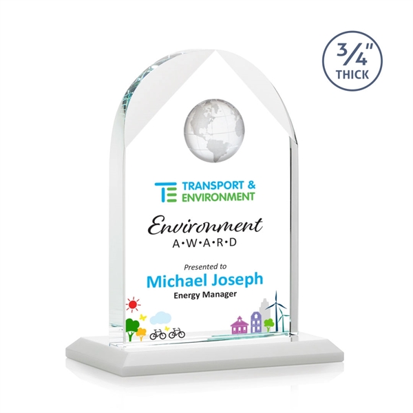 Blake Globe VividPrint™ Award - White... from ASI 84592 St Regis Group / St Regis