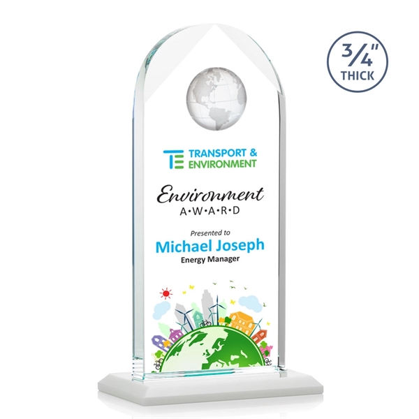 Blake Globe VividPrint™ Award - White... from ASI 84592 St Regis Group / St Regis