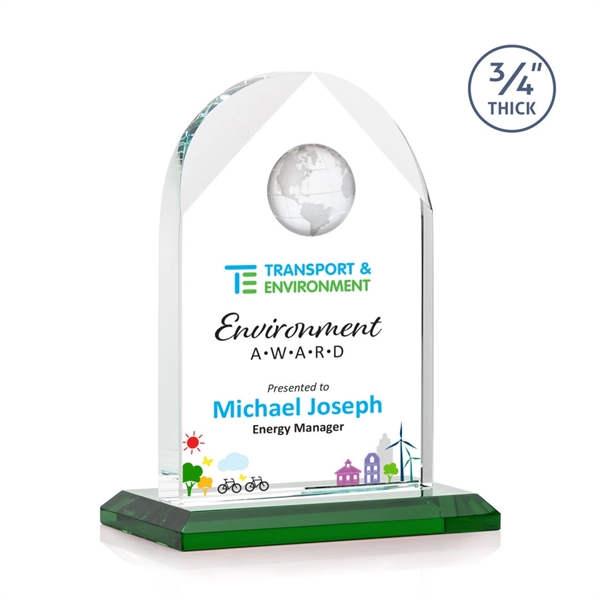 Blake Globe VividPrint™ Award - Green... from ASI 84592 St Regis Group / St Regis