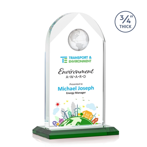 Blake Globe VividPrint™ Award - Green... from ASI 84592 St Regis Group / St Regis