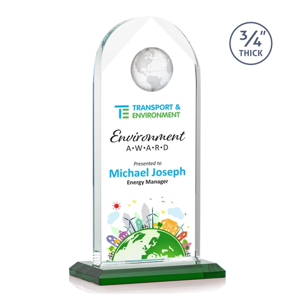 Blake Globe VividPrint™ Award - Green... from ASI 84592 St Regis Group / St Regis