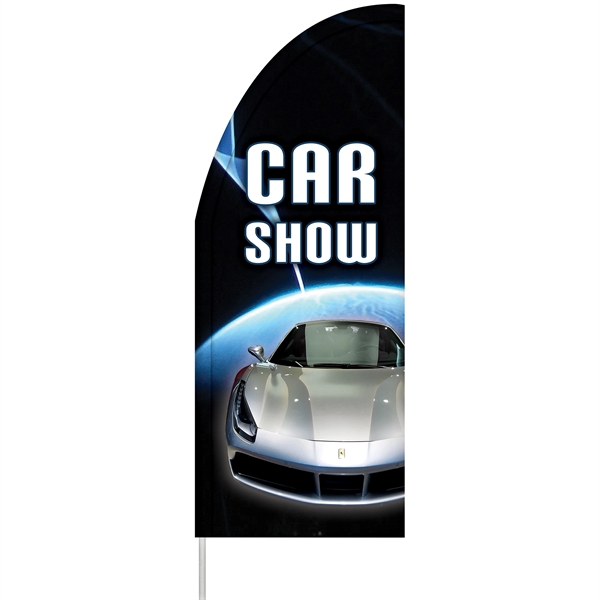 3' x 8' Single Reverse custom half drop flag made of... from ASI 80228 Quinn