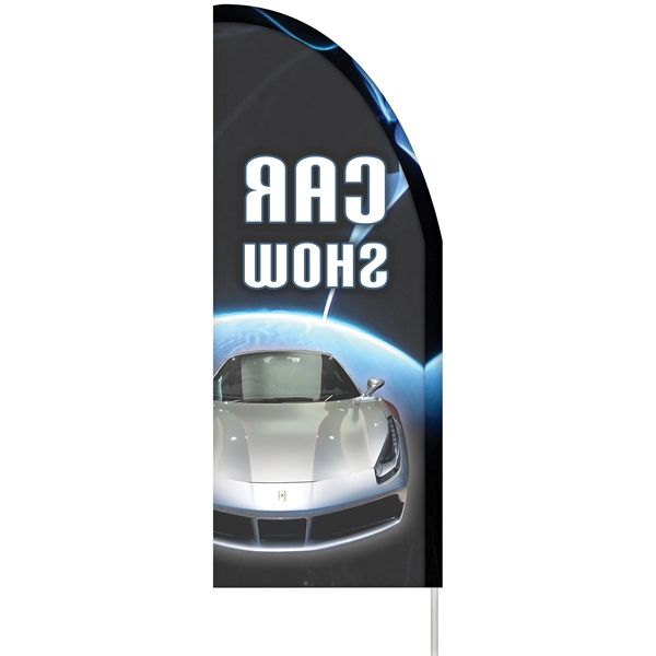 3' x 8' Single Reverse custom half drop flag made of... from ASI 80228 Quinn