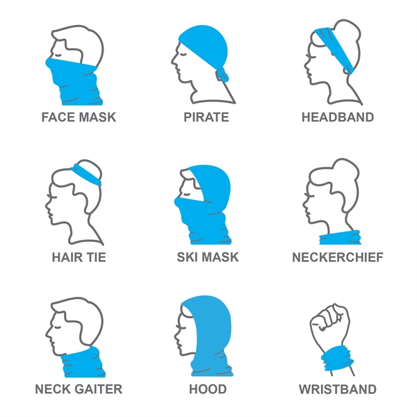 This fully customizable, digitally printed Multifunctional Headwear is the perfect choice... from ASI 80228 Quinn