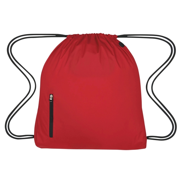 High density pongee nylon material drawstring pack.... from ASI 61125 Hit Promotional Products / Hit®