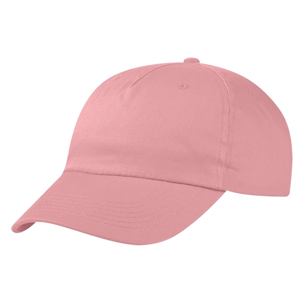 100% Cotton Twill Cap, 5 Panel, Medium Profile, Unstructured Crown &... from ASI 61125 Hit Promotional Products / Hit®