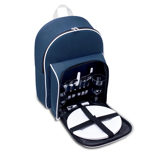 Two person picnic cooler set includes spoons, forks, and knives, plates,... from ASI 30112 ACE Products / Ace Line