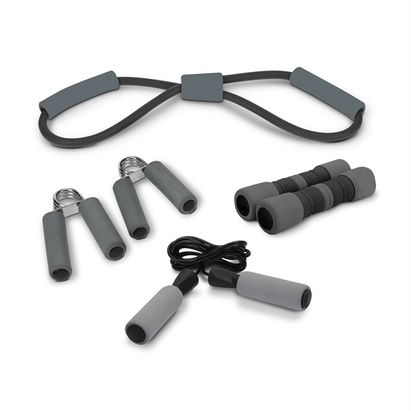 Sports kit includes a jump rope, 2.2 lb dumb bells, chest... from ASI 46755 Cosmo Promos