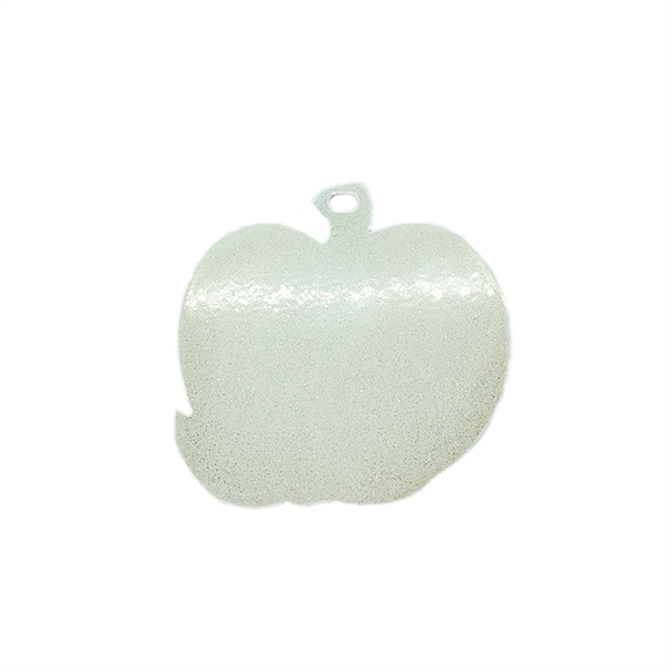 Powder coated double-sided APPLE metal ornament with glittery finish.... from ASI 76797 Pelican Graphics / Pelican Lures