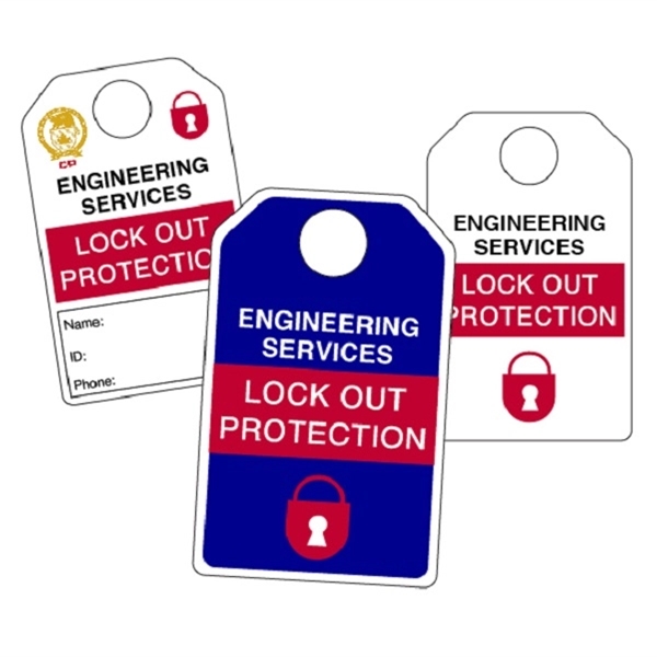 Heavy duty lockout tag with a 0.7" diameter hole to fit... from ASI 76797 Pelican Graphics / Pelican Lures