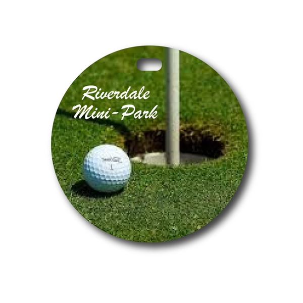 Durable metal luggage tag with 6" or 9" clear or black... from ASI 76797 Pelican Graphics / Pelican Lures