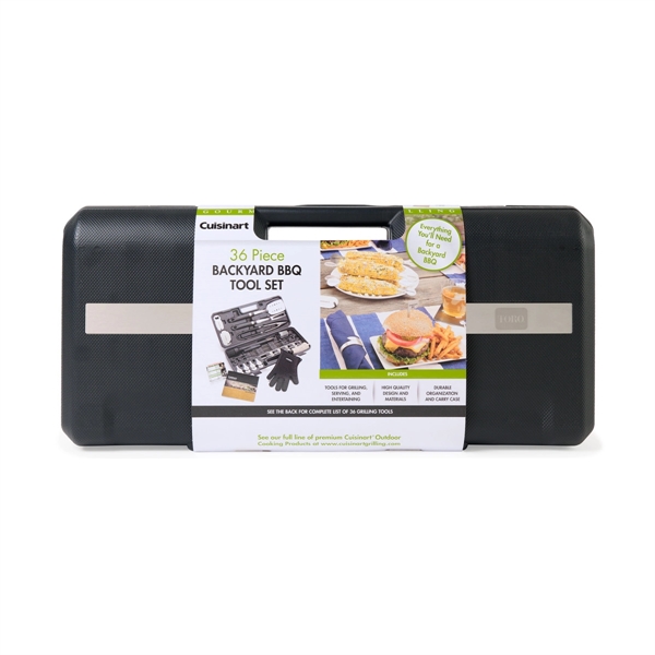 The Cuisinart® 36-Piece Backyard BBQ Tool Set is the ultimate kit... from ASI 56070 Gemline / Gemline®