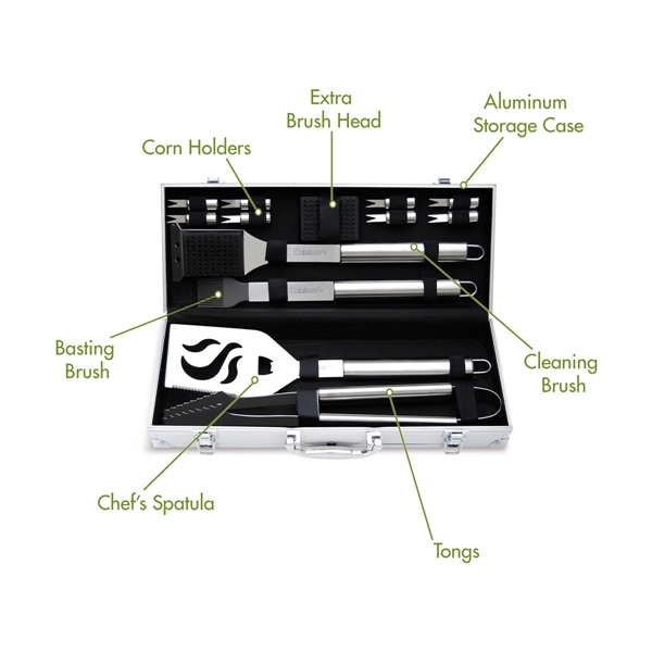 The Cuisinart® Deluxe 14 Piece Grilling Tool Set includes all the... from ASI 56070 Gemline / Gemline®