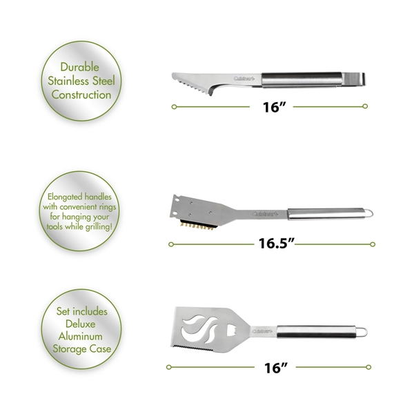 The Cuisinart® Deluxe 14 Piece Grilling Tool Set includes all the... from ASI 56070 Gemline / Gemline®
