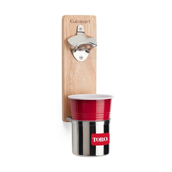 The Cuisinart® Magnetic Bottle Opener & Cup Holder magnetically mounts to... from ASI 56070 Gemline / Gemline®