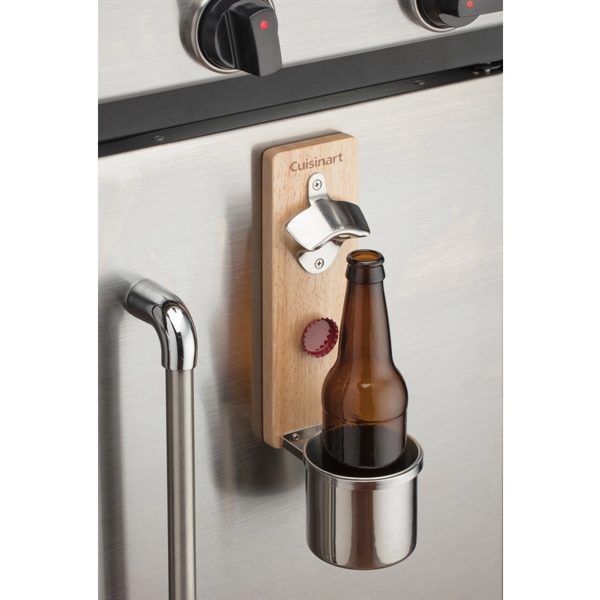 The Cuisinart® Magnetic Bottle Opener & Cup Holder magnetically mounts to... from ASI 56070 Gemline / Gemline®