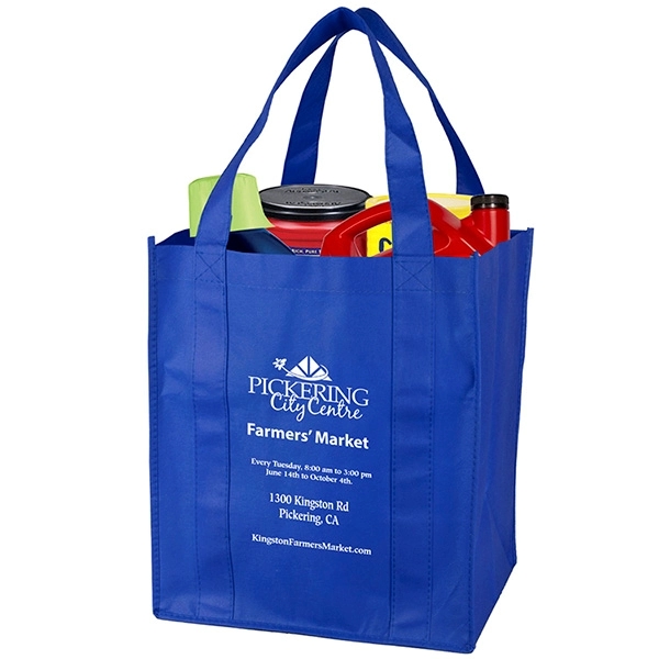 13" x 15" x 10" 80GSM non-woven polypropylene reusable grocery bag... from ASI 62660 Innovation Line