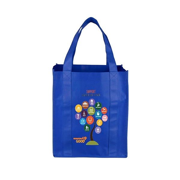 13" x 15" x 10" 80GSM non-woven polypropylene reusable grocery bag... from ASI 62660 Innovation Line