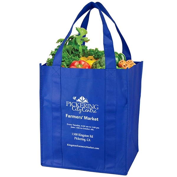 13" x 15" x 10" 80GSM non-woven polypropylene reusable grocery bag... from ASI 62660 Innovation Line