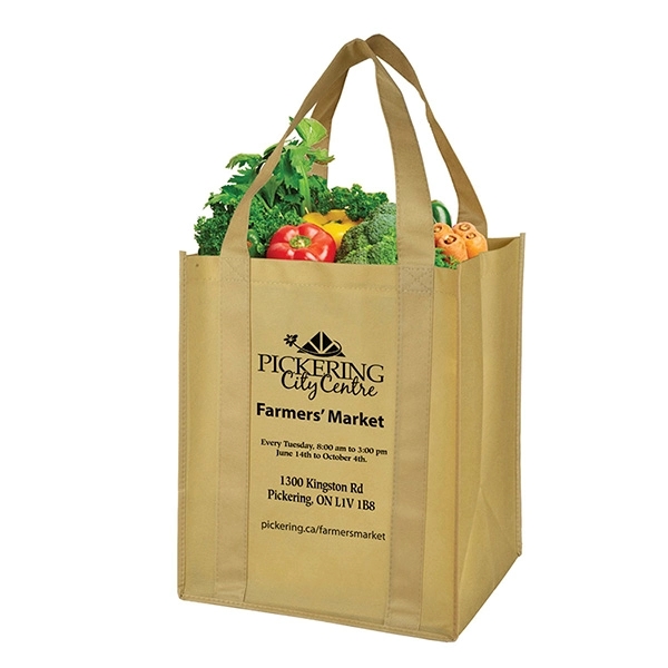 13" x 15" x 10" 80GSM non-woven polypropylene reusable grocery bag... from ASI 62660 Innovation Line