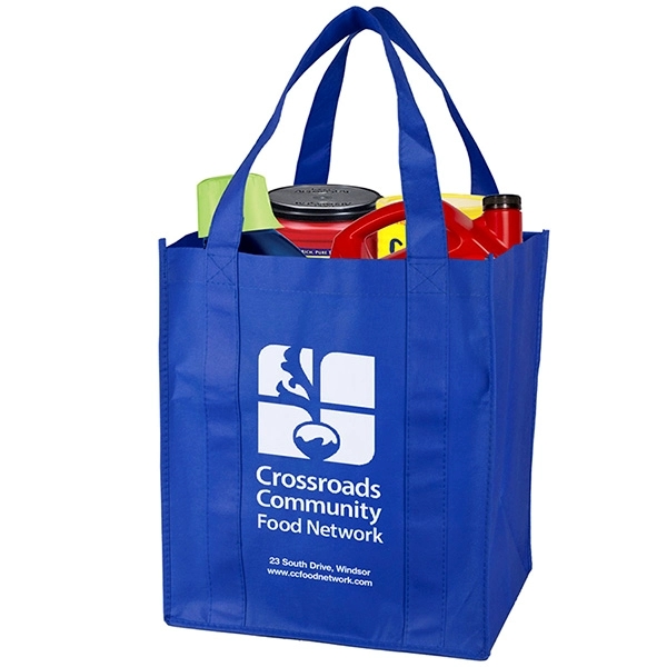 13" x 15" x 10" 80GSM non-woven PP reusable stitched grocery... from ASI 62660 Innovation Line