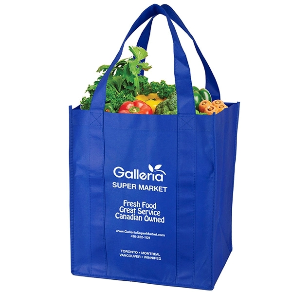 13" x 15" x 10" 80GSM non-woven PP reusable stitched grocery... from ASI 62660 Innovation Line