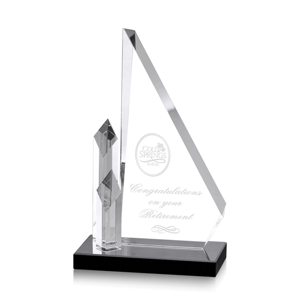 Spectacular Optical Crystal award with deep intricate bevels and diamond-shaped Optical... from ASI 84592 St Regis Group / St Regis